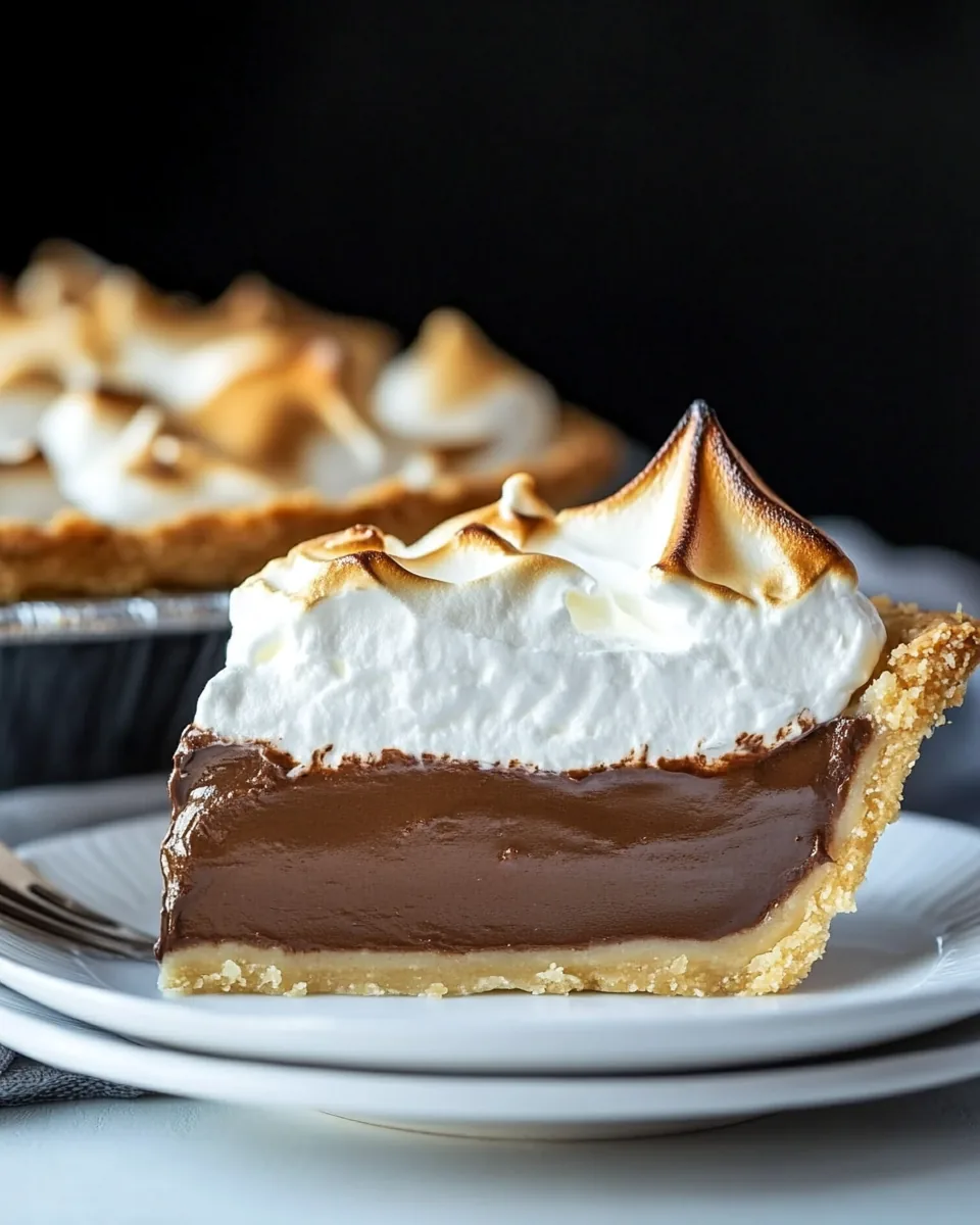 Homemade Chocolate Meringue Pie