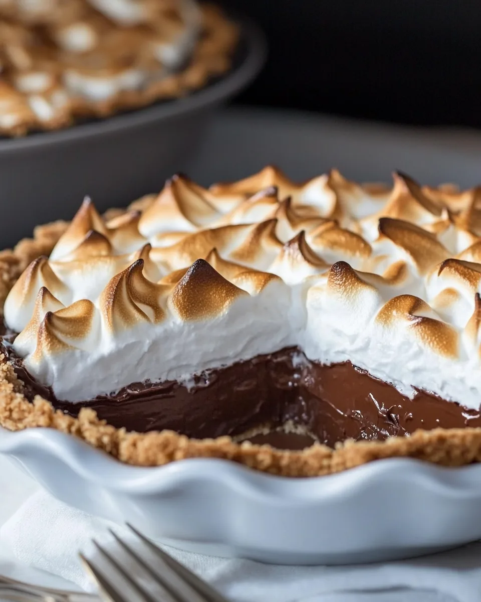 Homemade Chocolate Meringue Pie