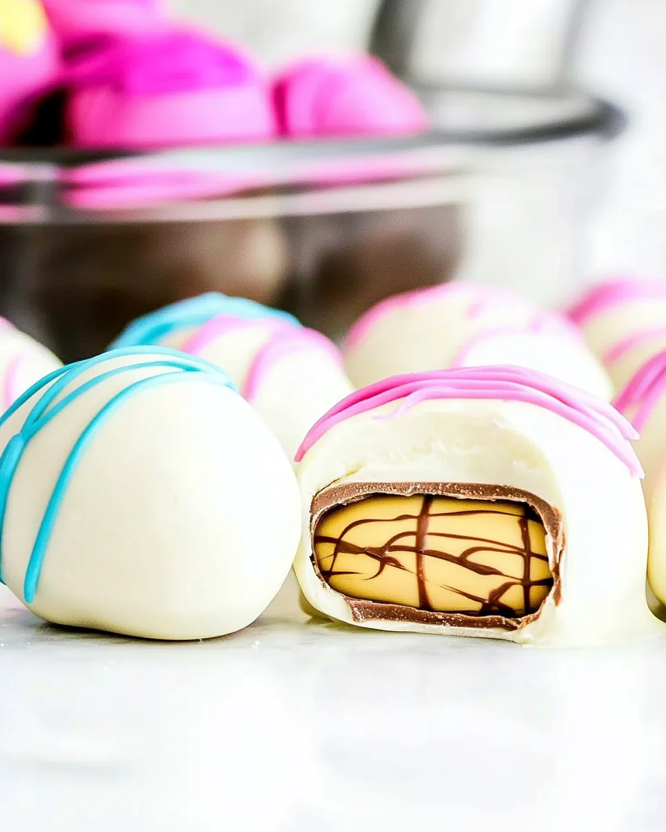 Homemade White Chocolate Reese’s Eggs