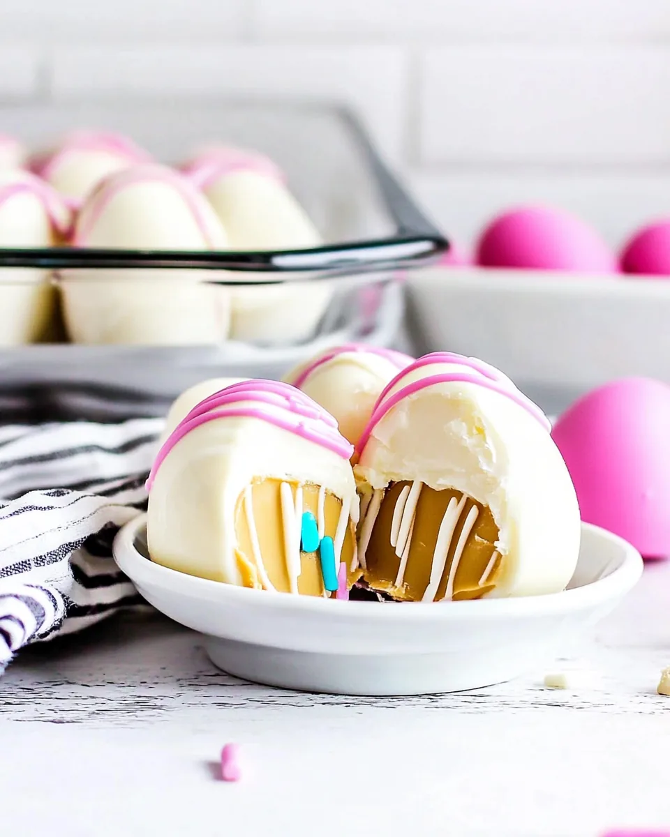 Homemade White Chocolate Reese’s Eggs