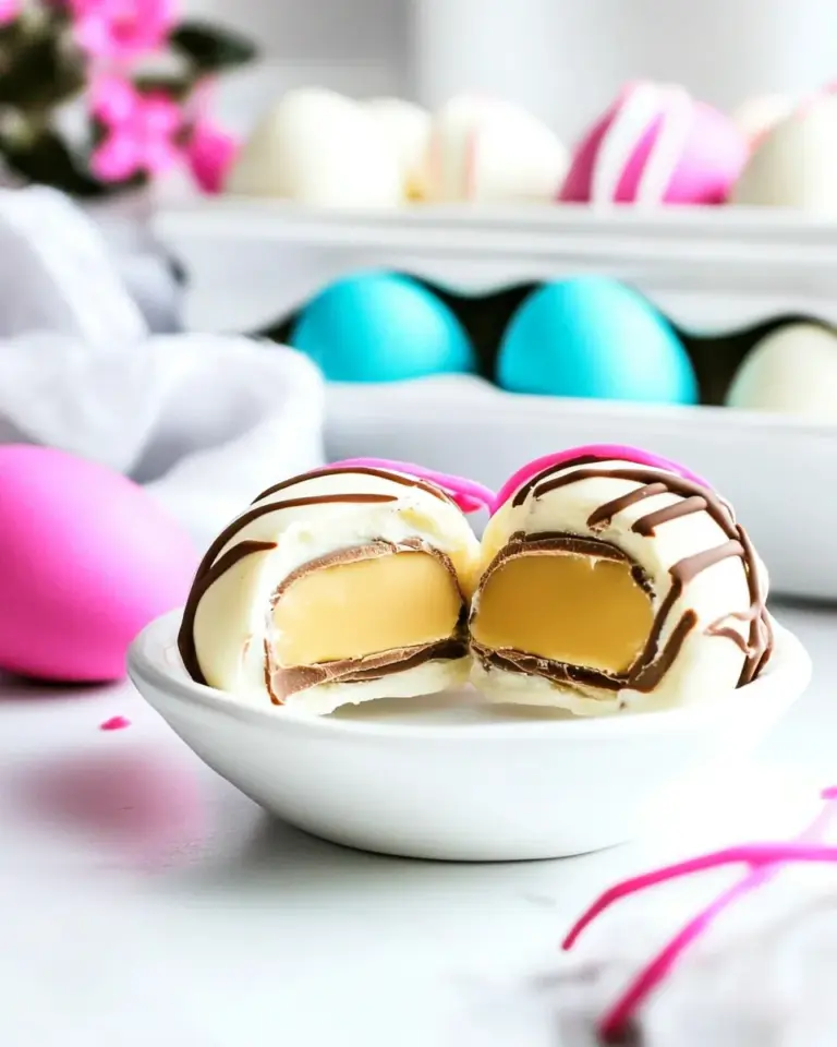 Homemade White Chocolate Reese’s Eggs