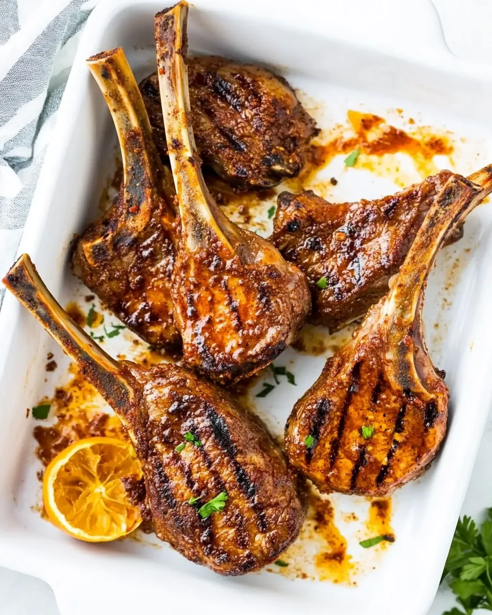 Honey Jerk Lamb Chops