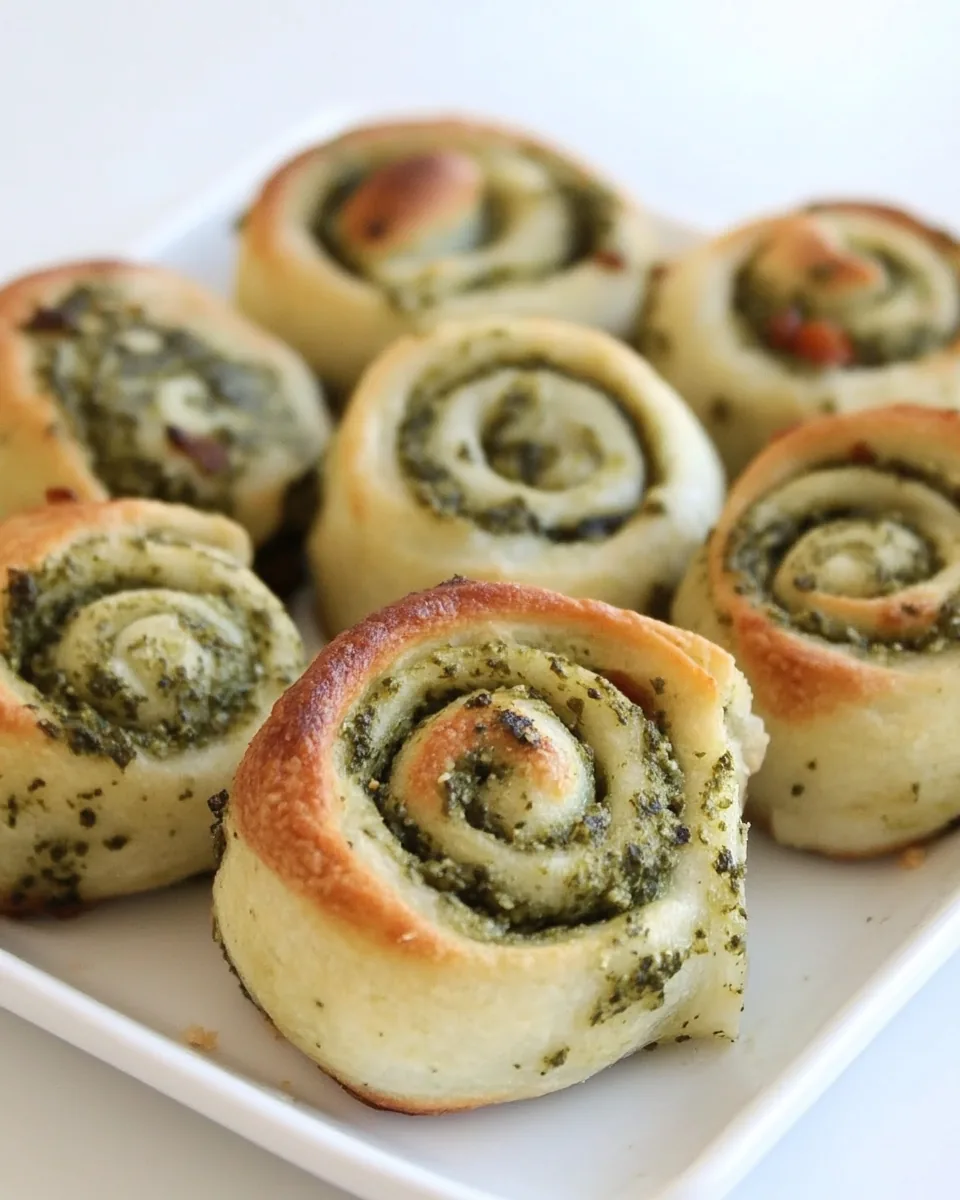 Kale Pesto Pizza Rolls