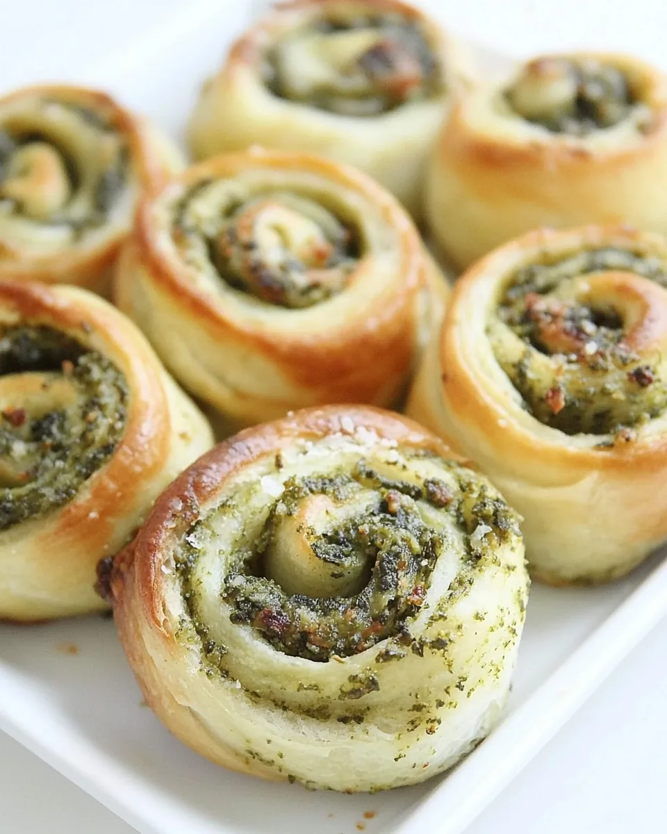 Kale Pesto Pizza Rolls