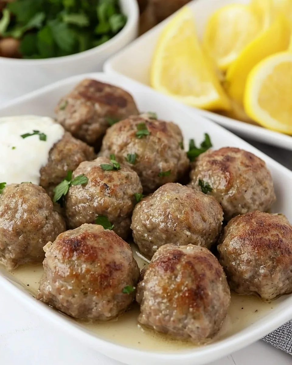 Indian Meatballs with Yogurt Sauce