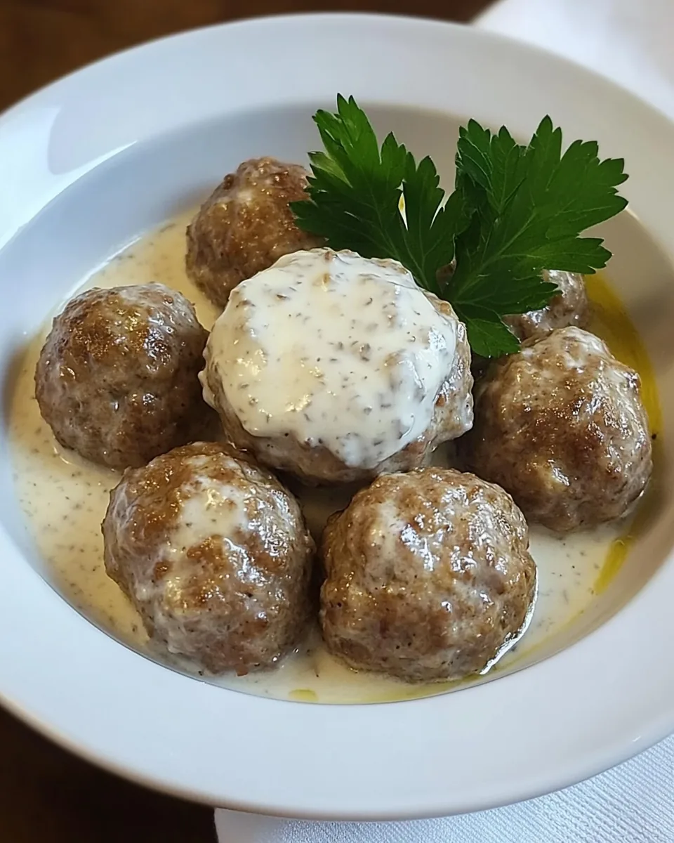 Indian Meatballs with Yogurt Sauce