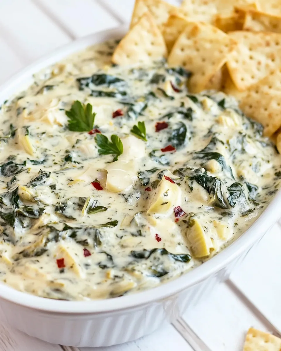 Instant Pot Spinach Artichoke Dip