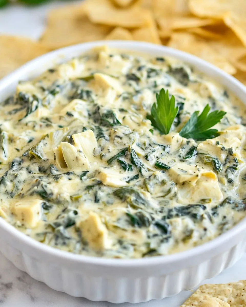 Instant Pot Spinach Artichoke Dip