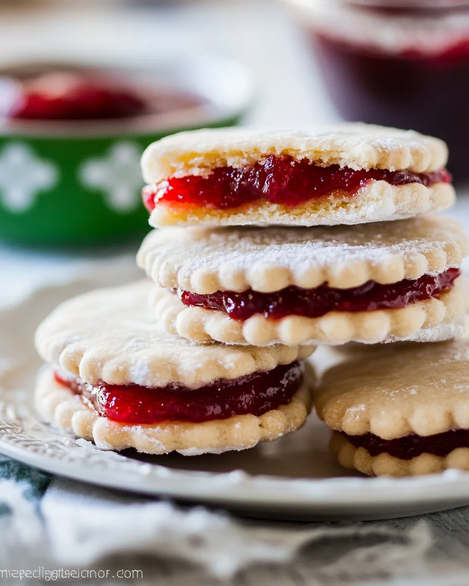 Jam Filled Sandwich Cookies