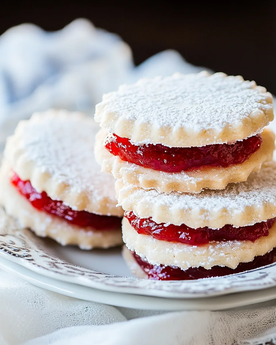Jam Filled Sandwich Cookies