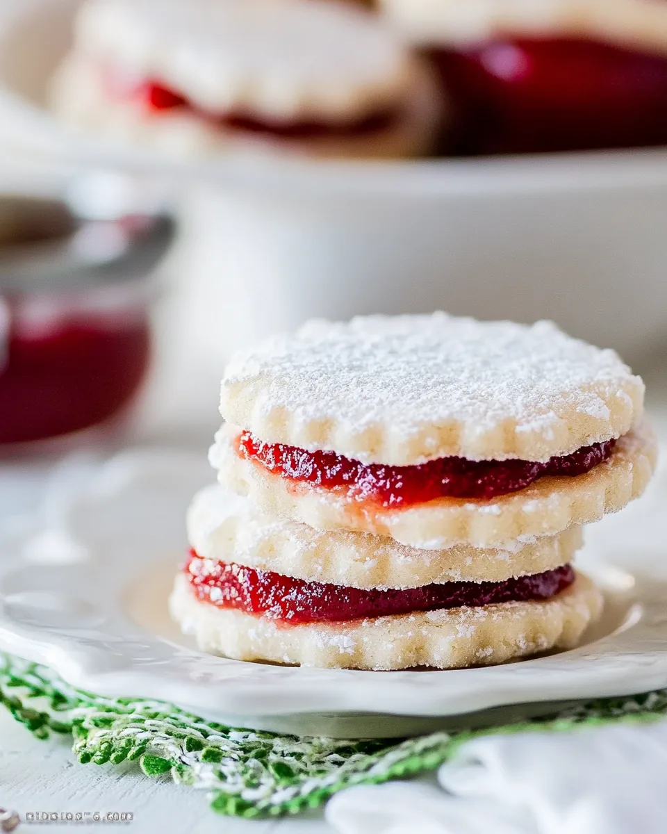 Jam Filled Sandwich Cookies