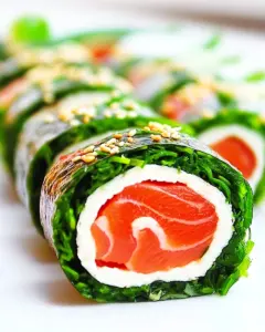 Keto Arugula Salmon Roll
