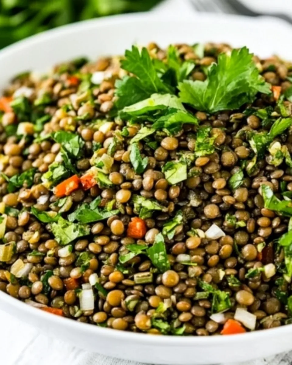 Lebanese Lentil Salad