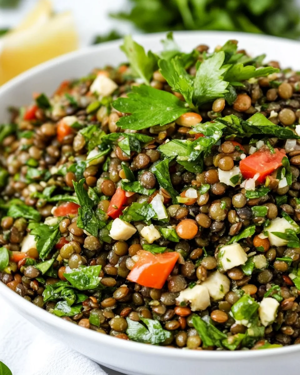 Lebanese Lentil Salad
