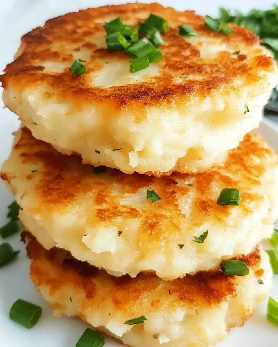 Leftover Mashed Potato Cheddar Ranch Cakes