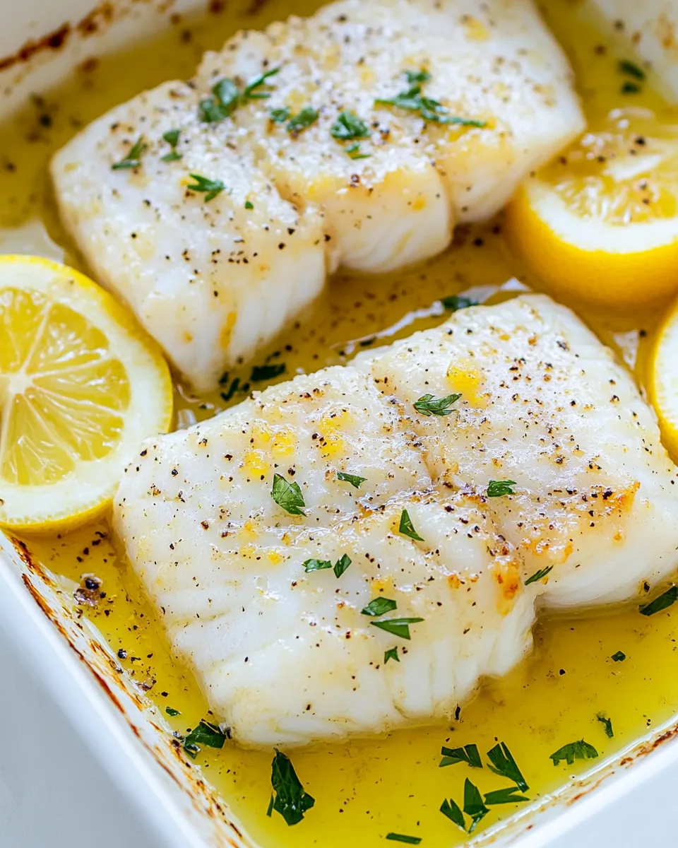 Lemon Baked Cod
