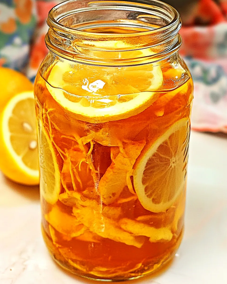 Lemon Fermented Ginger Honey