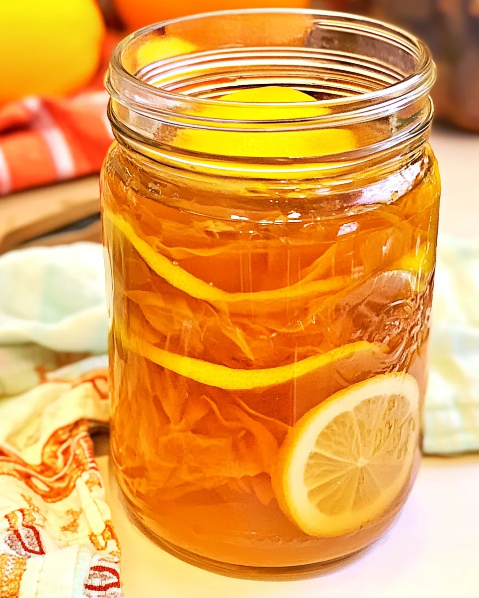 Lemon Fermented Ginger Honey