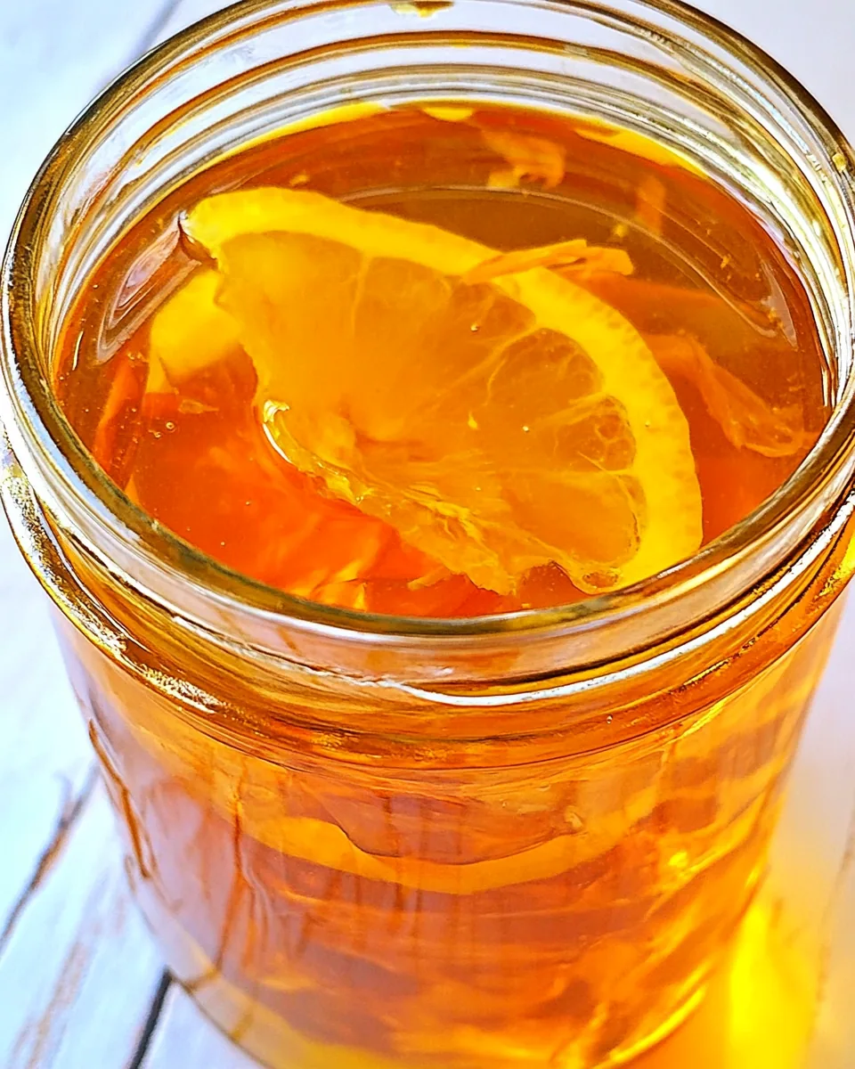 Lemon Fermented Ginger Honey