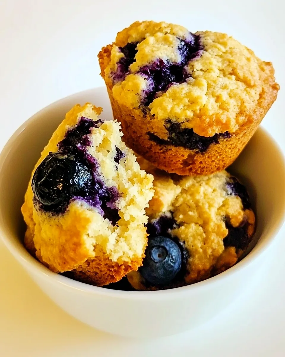 Low Sugar Blueberry Muffins