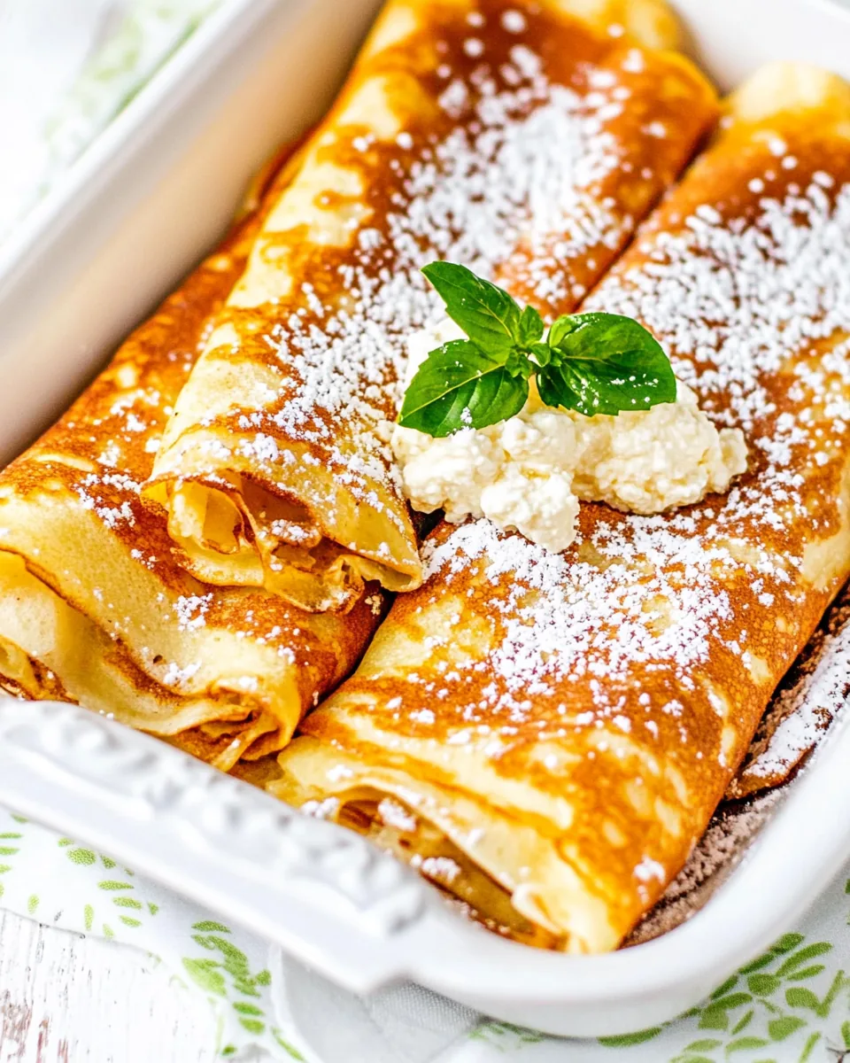 Maple Ricotta Stuffed Crepes