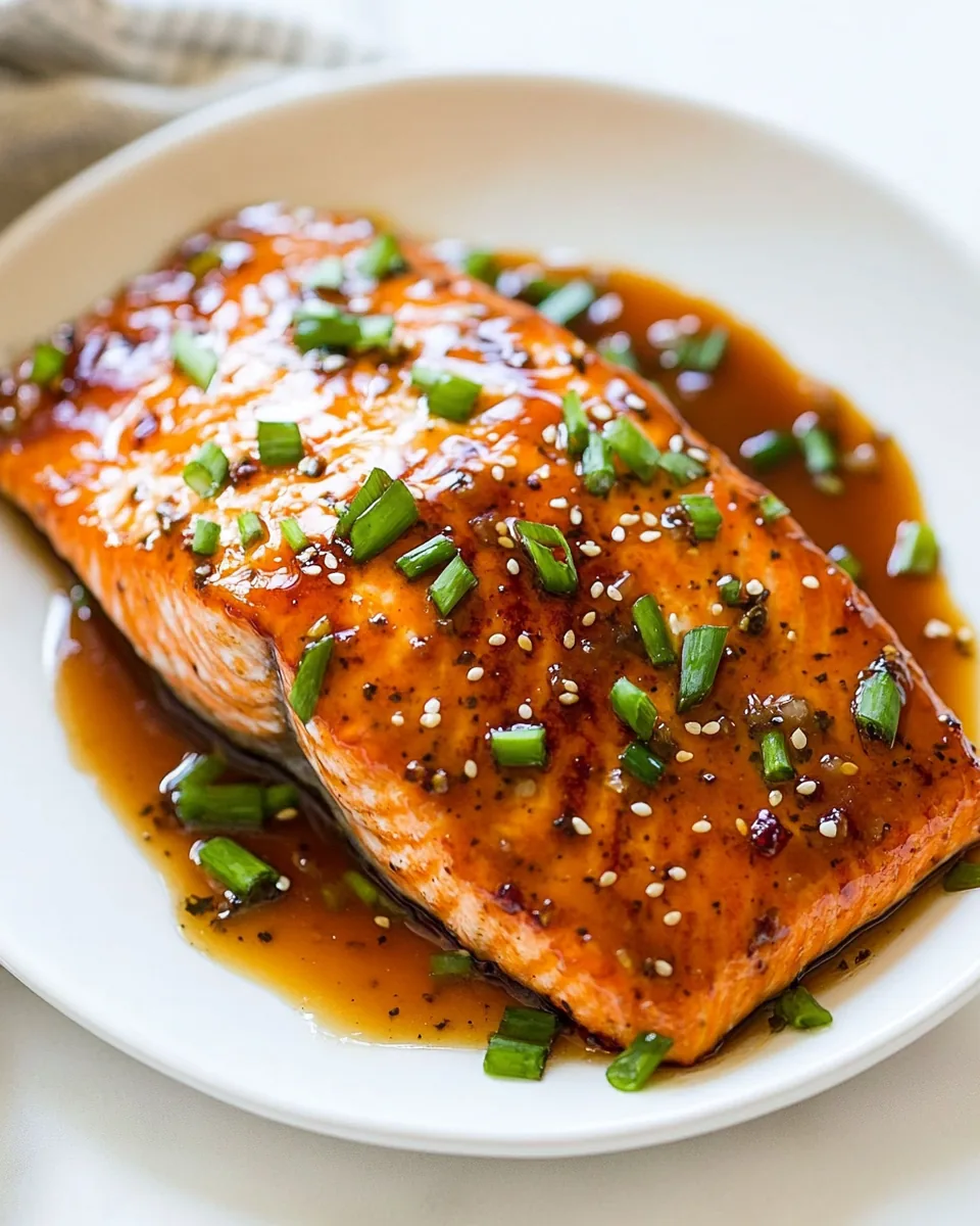 Maple Soy Glazed Salmon