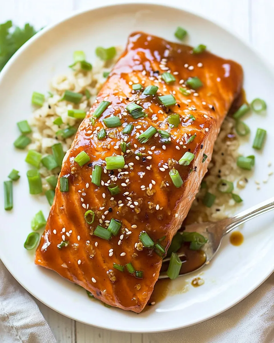 Maple Soy Glazed Salmon