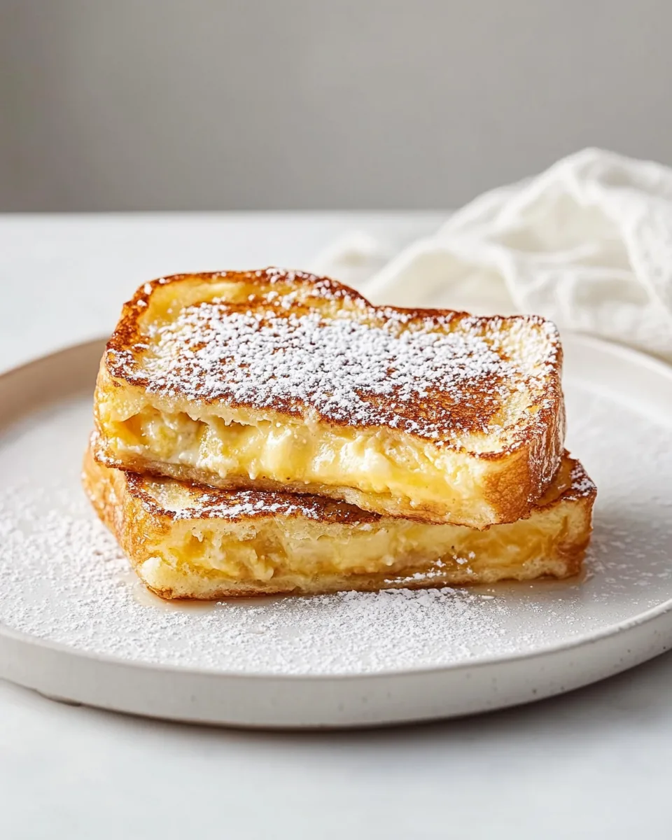 Marzipan Stuffed French Toast