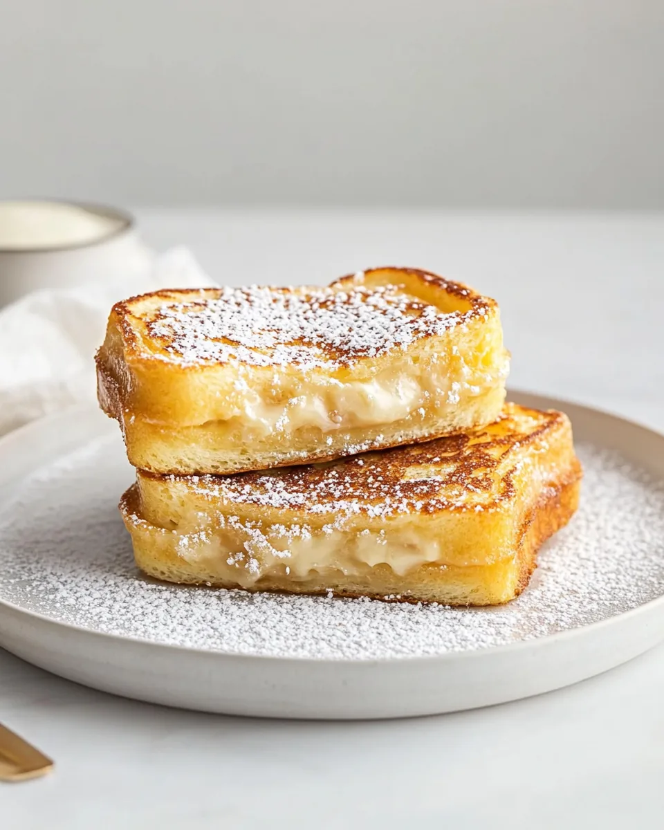 Marzipan Stuffed French Toast