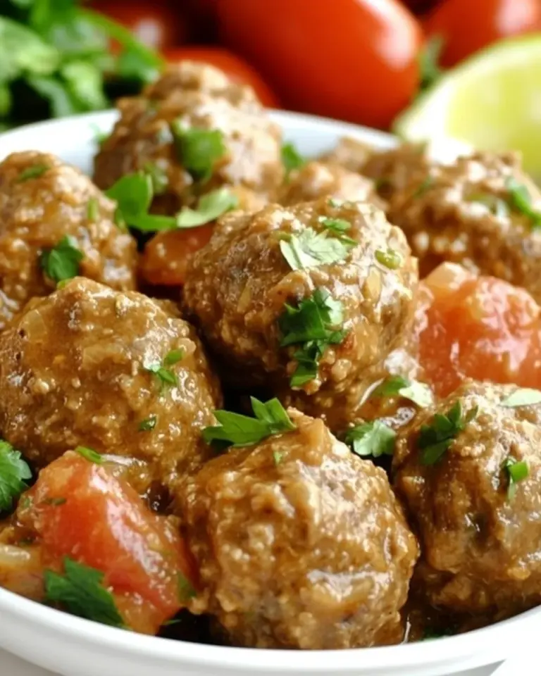 Mexican Meatballs with Chipotle Tomatillo Sauce