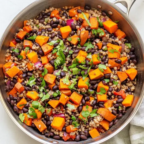 Mexican Vegan Black Bean Sweet Potato Skillet