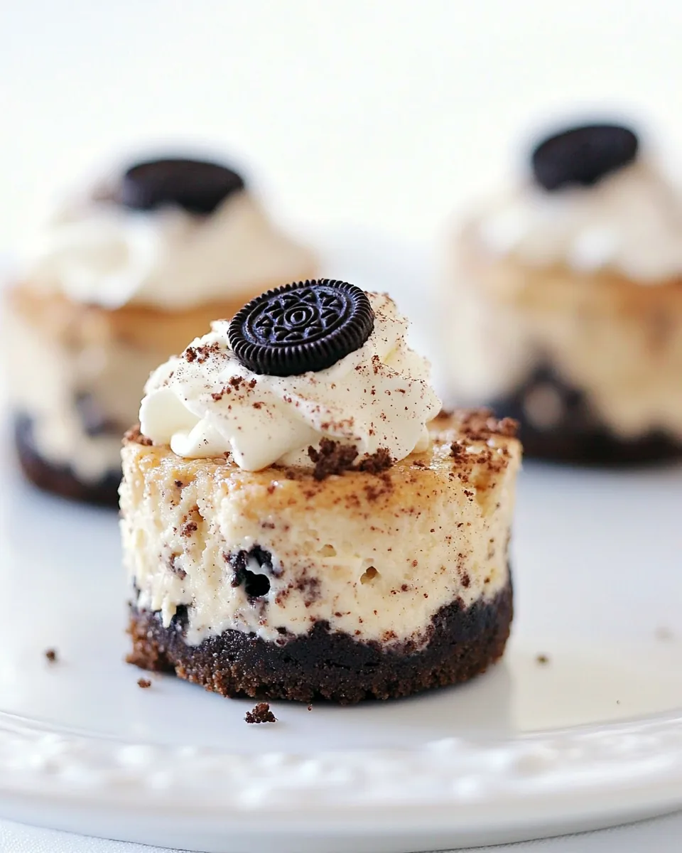 Mini Oreo Cheesecakes