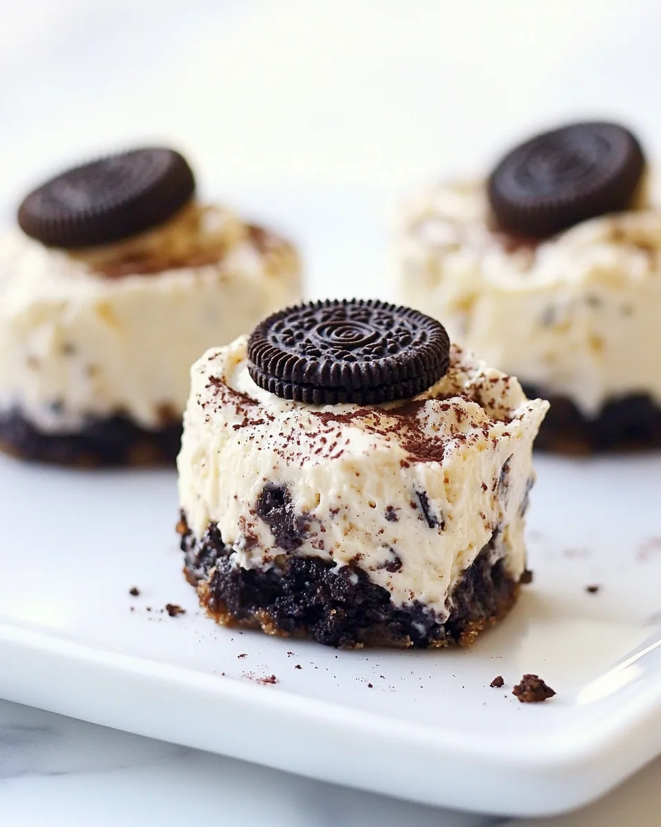 Mini Oreo Cheesecakes