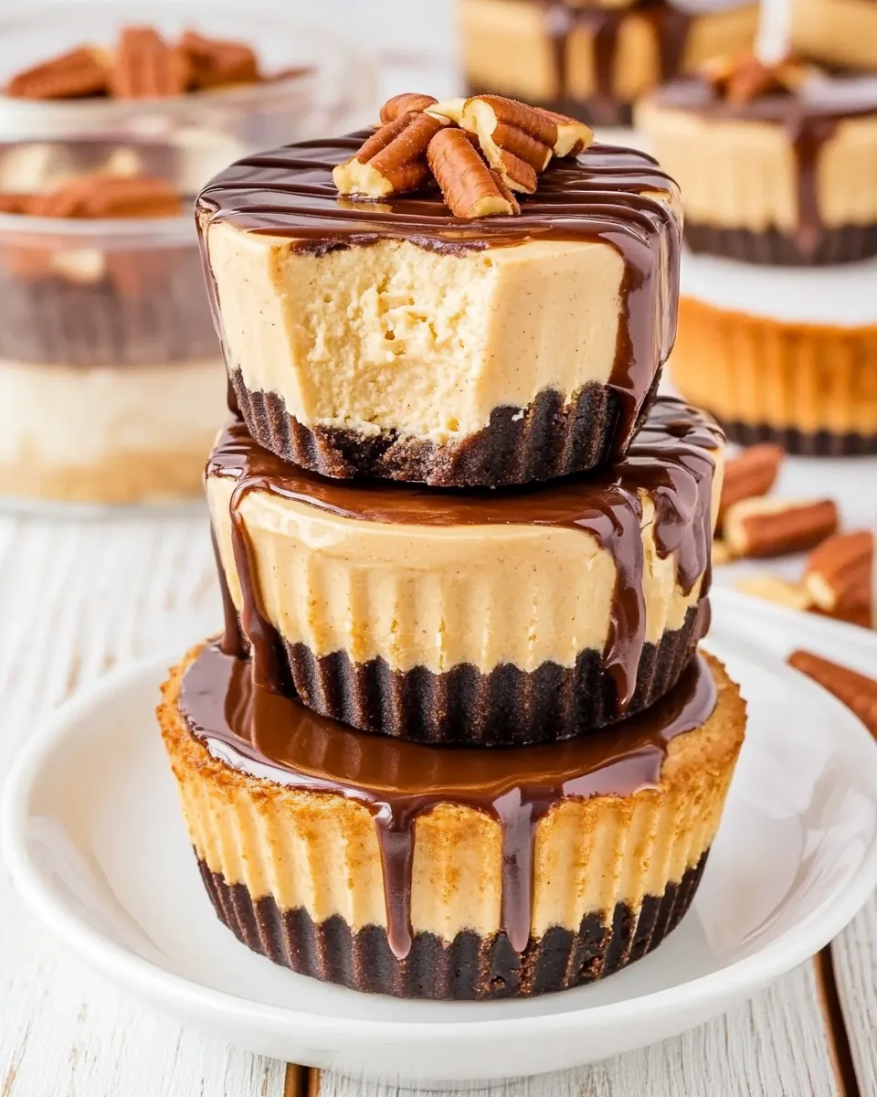 Mini Peanut Butter Cheesecakes