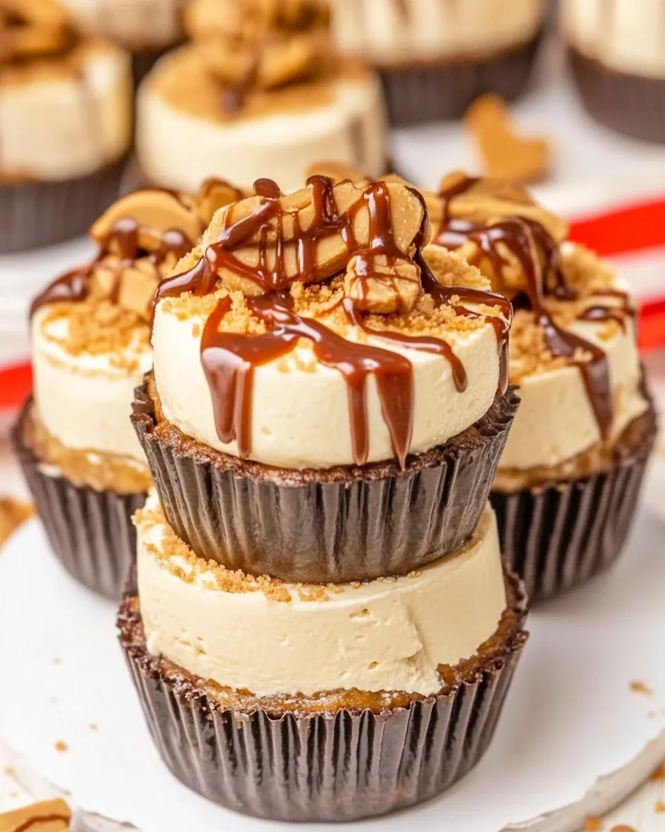 Mini Peanut Butter Cheesecakes