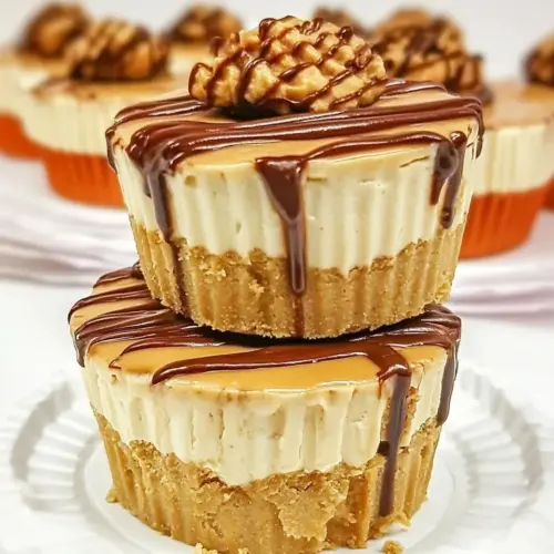 Mini Peanut Butter Cheesecakes