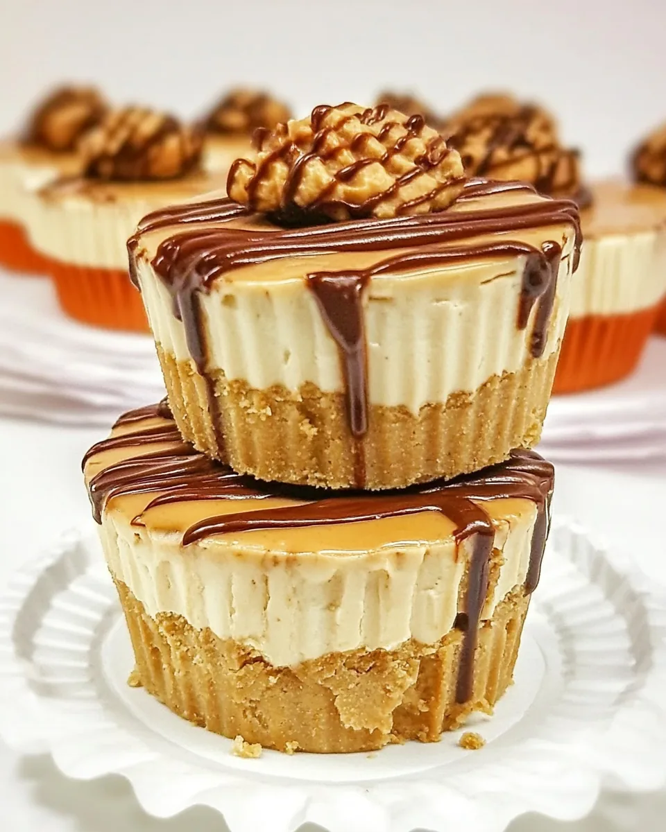 Mini Peanut Butter Cheesecakes
