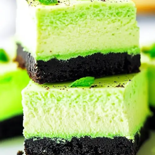 Mint Cheesecake Bars