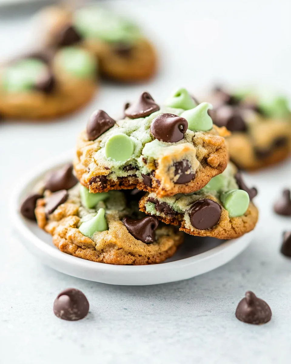 Mint Chocolate Chip Cookies