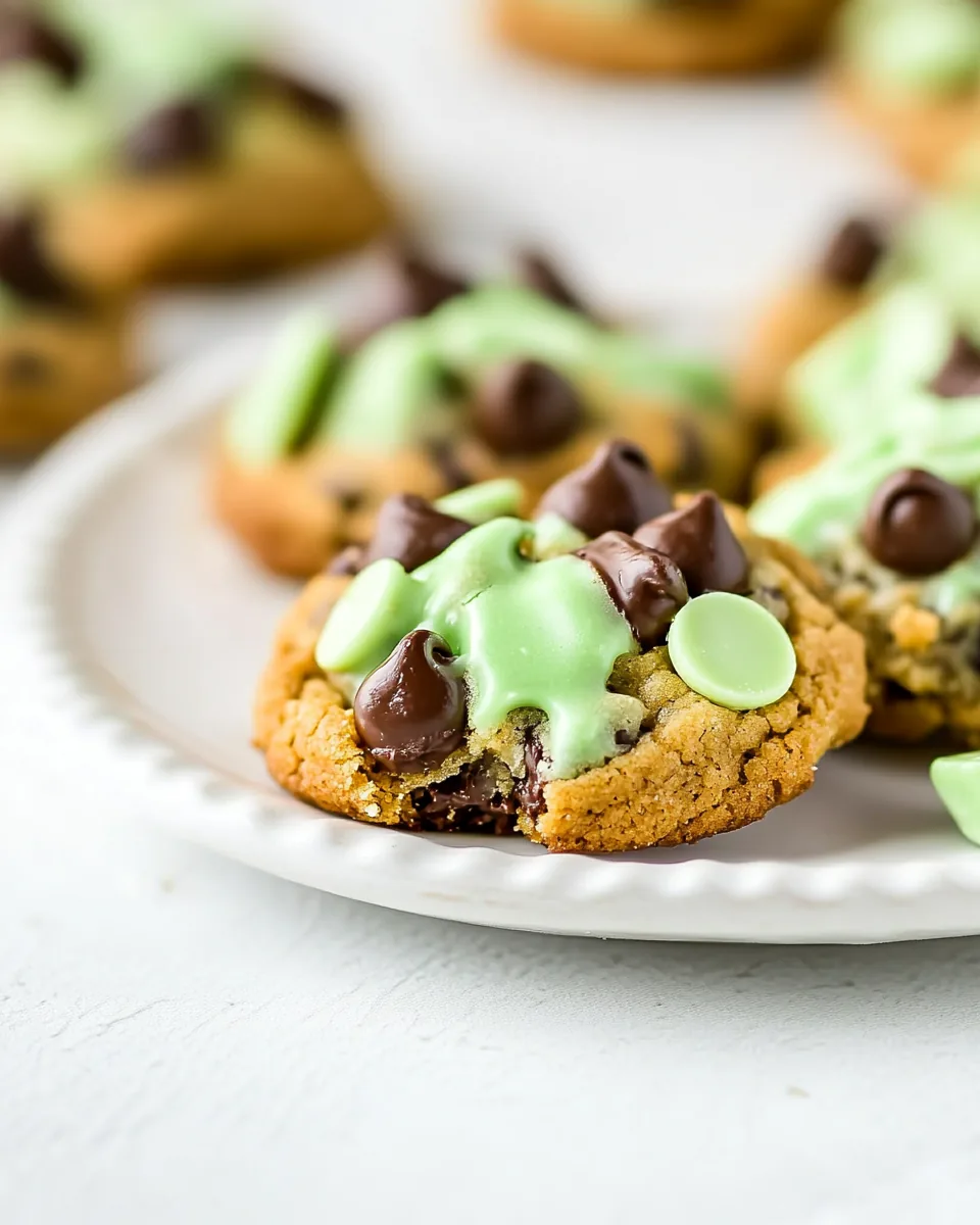 Mint Chocolate Chip Cookies