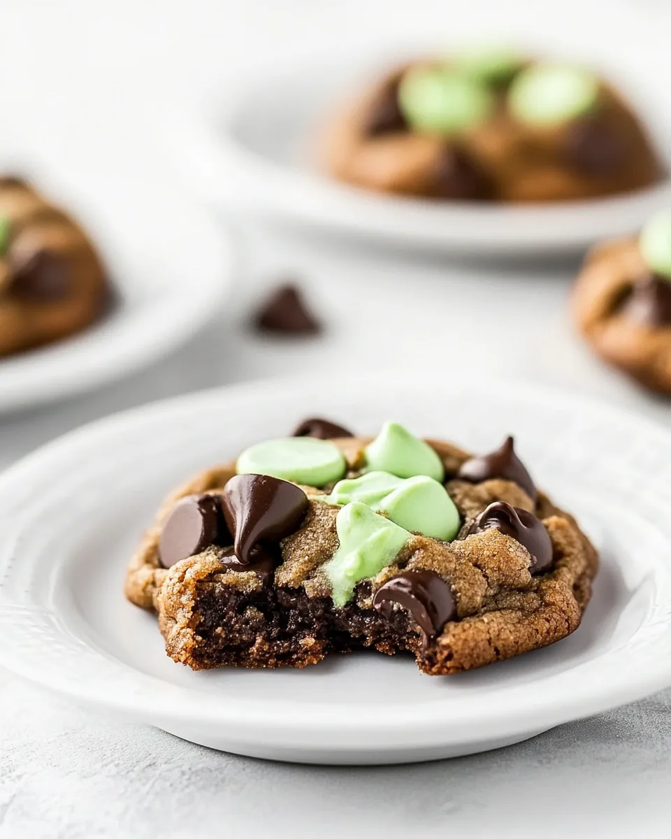 Mint Chocolate Chip Cookies