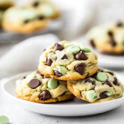Mint Chocolate Chip Cookies