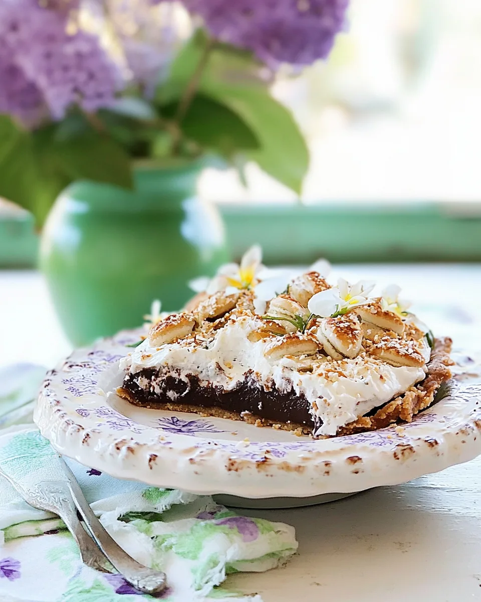 Miso Chocolate Fudge and Haupia Macaroon Pie