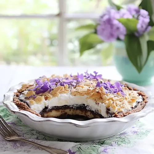 Miso Chocolate Fudge and Haupia Macaroon Pie