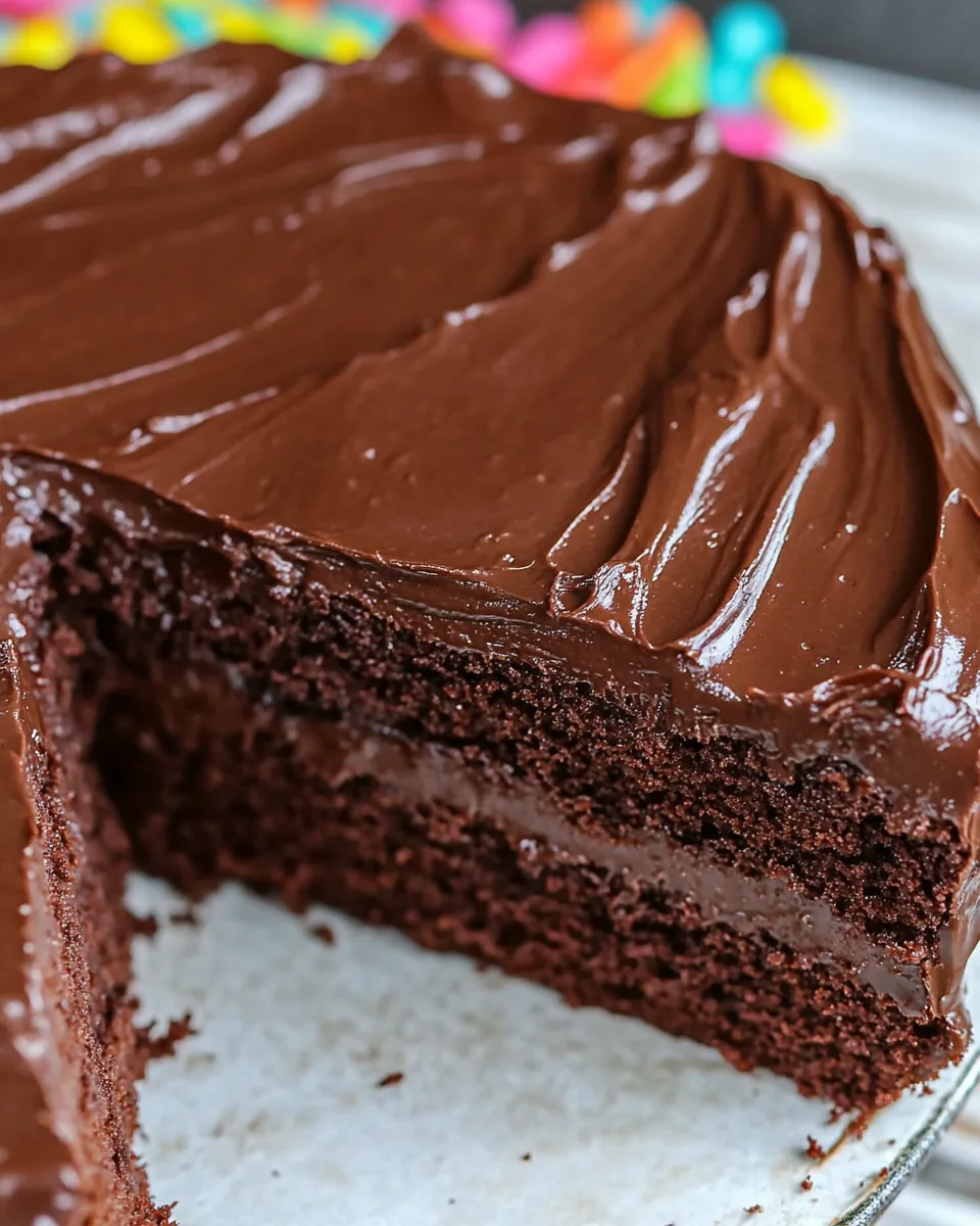 Moist Sour Cream Chocolate Cake