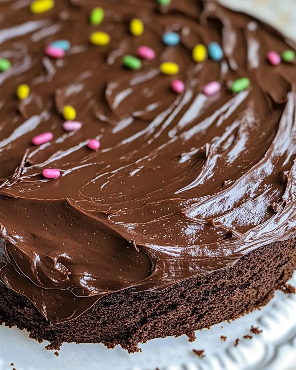 Moist Sour Cream Chocolate Cake