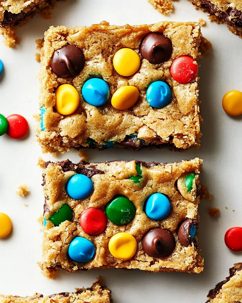 Monster Cookie Bars
