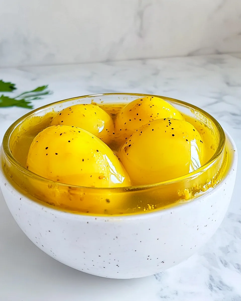 Mustard Pickled Eggs
