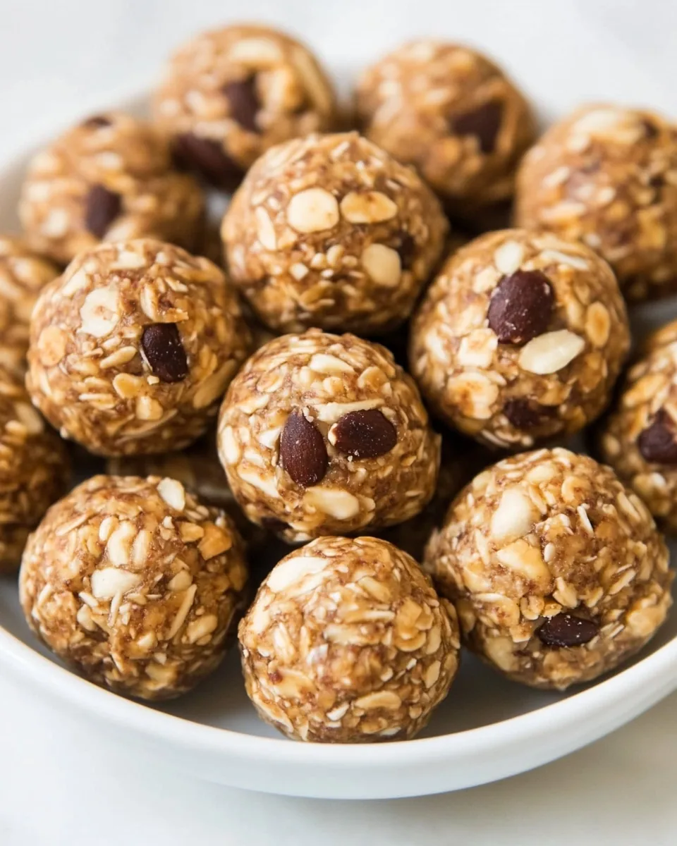 No Bake Almond Energy Balls