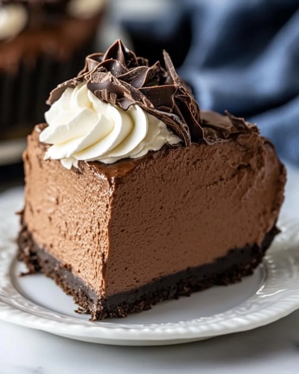 No Bake Chocolate Cheesecake